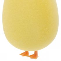 Ovo de Páscoa com pernas decoração amarela figura decoração de Páscoa Alt.13cm 4 unidades