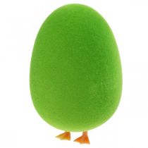 Decoração de ovo de Páscoa com pernas Decoração de ovo de Páscoa verde ovo H13cm 4 unidades