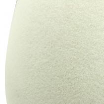Itens Ovo de páscoa grande creme decorativo ovo flocado decoração de vitrine 40cm