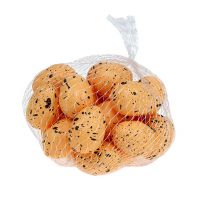 Itens Ovo de isopor laranja 3,5cm 24 un