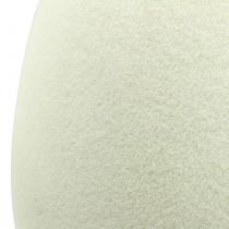Itens Creme de ovo decorativo ovo de páscoa flocado decoração de vitrine páscoa 25cm