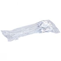 Itens Ovos decorativos de metal com plug flor com coelhinhos da Páscoa 5×7cm 8 un