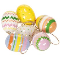Itens Enfeites de ovos de Páscoa, perfeitos para decorar árvores e galhos de Páscoa, 6 cm, 12 peças