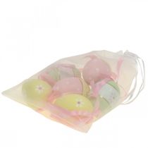Itens Ovos de Páscoa para pendurar ovos decorativos coloridos Ø4cm Alt.6cm 6 unid.