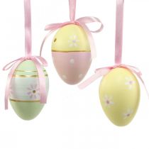 Ovos de Páscoa para pendurar ovos decorativos coloridos Ø4cm A6cm 6 peças