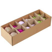 Itens Ovos de Páscoa decorativos em casca de ovo para pendurar coloridos Ø3,5cm 12 unid.