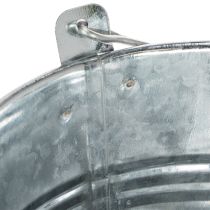 Itens Balde Ø14cm A12cm 6 peças. Zinco, brilhante.