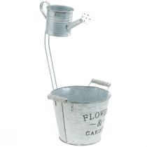 Itens Vaso decorativo, balde com vaso, vaso, balde de metal A38cm Ø16,5cm/Ø7cm