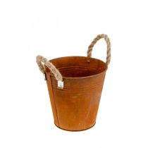 Vaso com pátina, vaso de metal, decoração de outono Ø18cm Alt.17,5cm