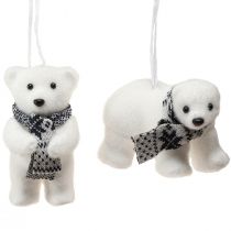 Itens Decoração urso polar para pendurar figuras de decoração de inverno 11×7cm 4 un