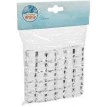 Itens Cubos de gelo artificial gelo decorativo transparente 2cm 30 un