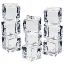 Cubos de gelo artificiais decoração de vitrine 2cm 20pcs