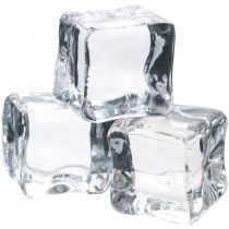 Cubos de gelo artificiais decoração de vitrine 2cm 20pcs