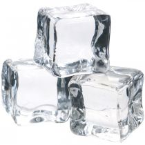 Cubos de gelo artificial decoração de janela 2 cm 20 unidades
