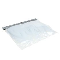 Itens Icicle deco branco com glitter 2m