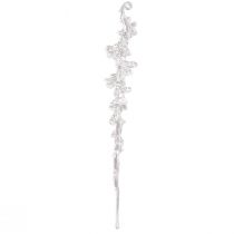 Itens Decoração de inverno cabide de decoração de gelo transparente 25cm 3 peças