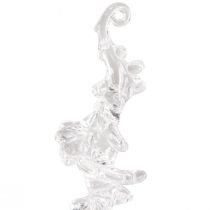 Itens Decoração de inverno cabide de decoração de gelo transparente 25cm 3 peças