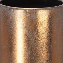 Itens Elegante vaso de chão, estilo vintage, oriental, jarro decorativo em metal cor de cobre, Ø27cm A58cm