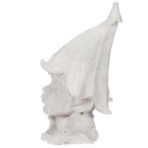 Itens Cabeça de gnomo decorativa para dar um toque de estilo ao jardim e à sala de estar, cinza, 30 cm