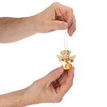 Itens Pingente decorativo de anjo com estrela para pendurar, 5 cm, 9 peças