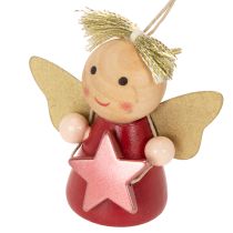 Itens Pingente decorativo de anjo com estrela para pendurar, 5 cm, 9 peças