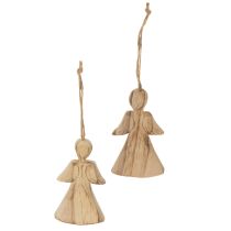 Itens Conjunto de 12 anjinhos para pendurar na árvore de Natal, 10 cm.