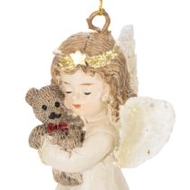 Itens Enfeites decorativos de anjos para árvore de Natal, estilo vintage, 10 cm, conjunto de 3 peças.