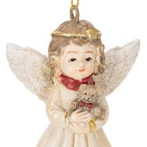 Itens Enfeites decorativos de anjos para árvore de Natal, estilo vintage, 10 cm, conjunto de 3 peças.