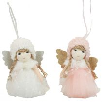 Itens Decoração de anjo decoração de árvore de natal figura de natal tule Alt.11cm 1 unidade