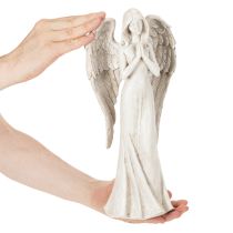 Itens Estatueta de anjo em pé, em oração, para decoração, 36 cm