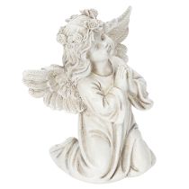 Itens Estatueta de anjo em oração, decoração para túmulo, sentado, 13 cm, 2 peças