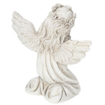 Itens Estatueta de anjo em oração, decoração para túmulo, sentado, 13 cm, 2 peças