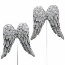 Plugue decorativo asas de anjo 10 cm 3 unidades