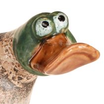 Itens Patos decorativos em cerâmica primavera drake marrom verde C15cm 2 un