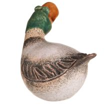 Itens Patos decorativos em cerâmica primavera drake marrom verde C15cm 2 un