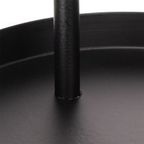 Itens Bandeja decorativa redonda de metal com dois níveis, 58 cm