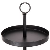 Itens Suporte de servir redondo de metal com três níveis para decoração de mesa em vários níveis, 61 cm