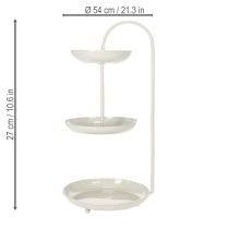 Itens Arranjo de mesa de três níveis, ideal para salas de estar, ocasiões especiais e casamentos, 55 cm