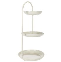 Itens Arranjo de mesa de três níveis, ideal para salas de estar, ocasiões especiais e casamentos, 55 cm