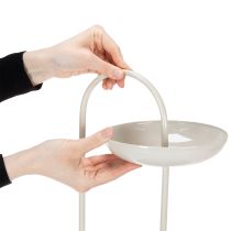 Itens Arranjo de mesa de três níveis, ideal para salas de estar, ocasiões especiais e casamentos, 55 cm