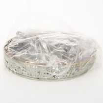 Itens Bandeja decorativa de dois andares com alça, motivo de estrela, 49 cm