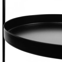 Suporte para bolos bandeja decorativa mesa prateleira metal preto A30cm Ø20cm