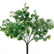 Decoração de Casamento Ramos de Eucalipto Artificial com Flores Decoração Buquê Verde, Branco 26cm