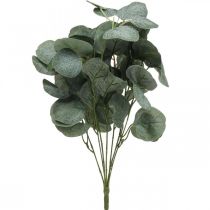 Folhas artificiais de eucalipto arbusto verde 45cm