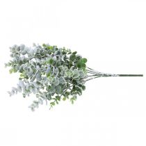 Itens Ramo artificial de eucalipto nevado ramo decorativo de eucalipto Natal 48cm