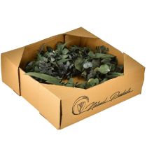 Itens Coroa de eucalipto natural Ø35cm preservada e perfumada