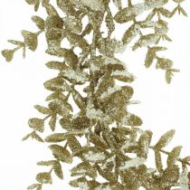 Itens Guirlanda Deco artificial eucalipto Dourado nevado Ø36cm