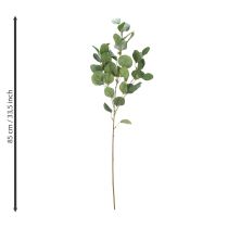 Itens Flor artificial de eucalipto para decoração de interiores moderna, 85 cm, conjunto de 3 peças.