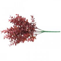 Itens Decoração de outono ramo de eucalipto eucalipto artificial vermelho 36cm
