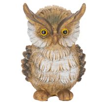 Itens Estatueta de coruja, pequena coruja sentada, decoração, 11 cm